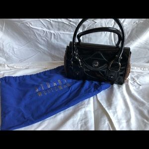Stuart Weitzman black and brown bag